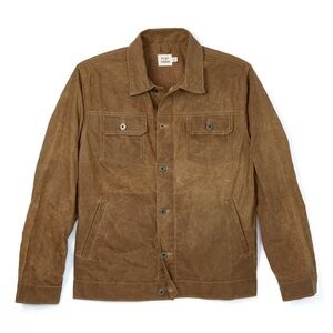 Flint and Tinder Unlined Waxed Trucker Jacket